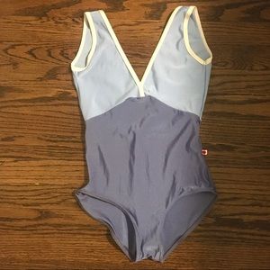 Yumiko Alicia Leotard, Blue Nylon, Medium